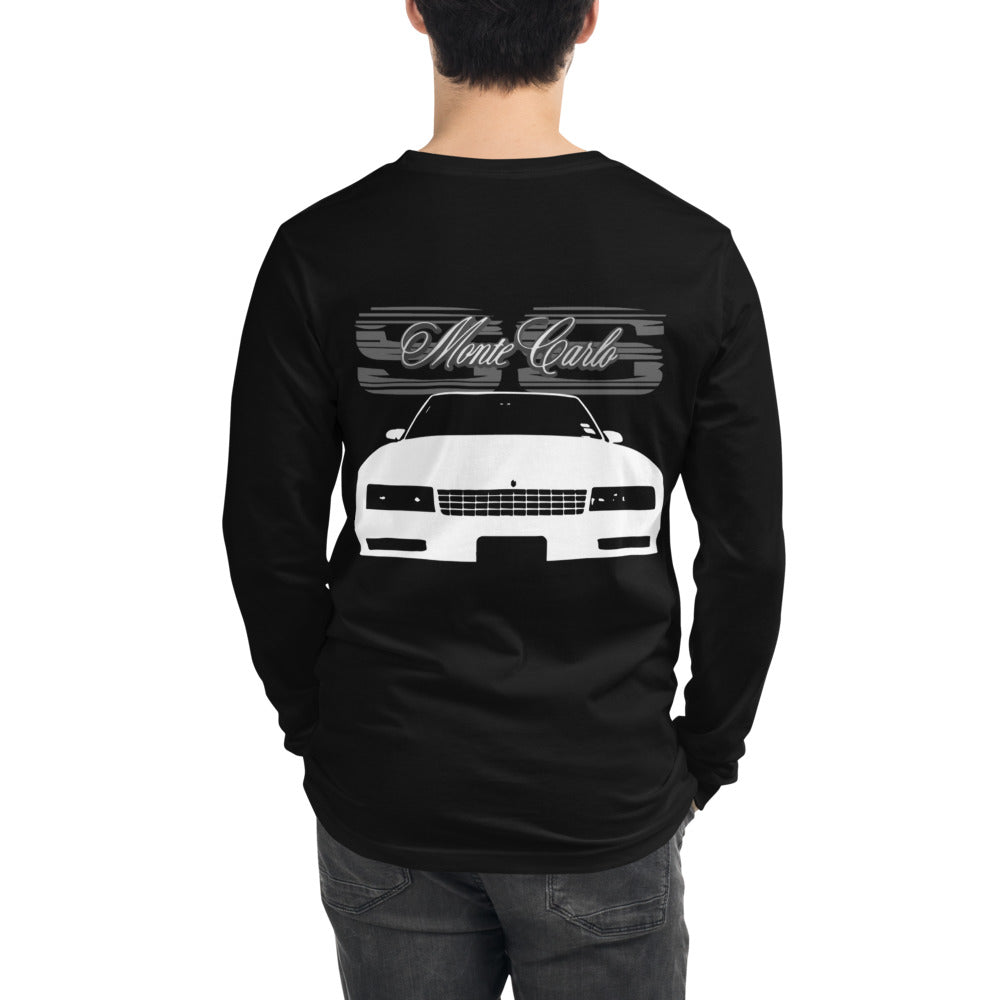Retro Old School Chevy Monte Carlo SS Front Grille Unisex Long Sleeve Tee