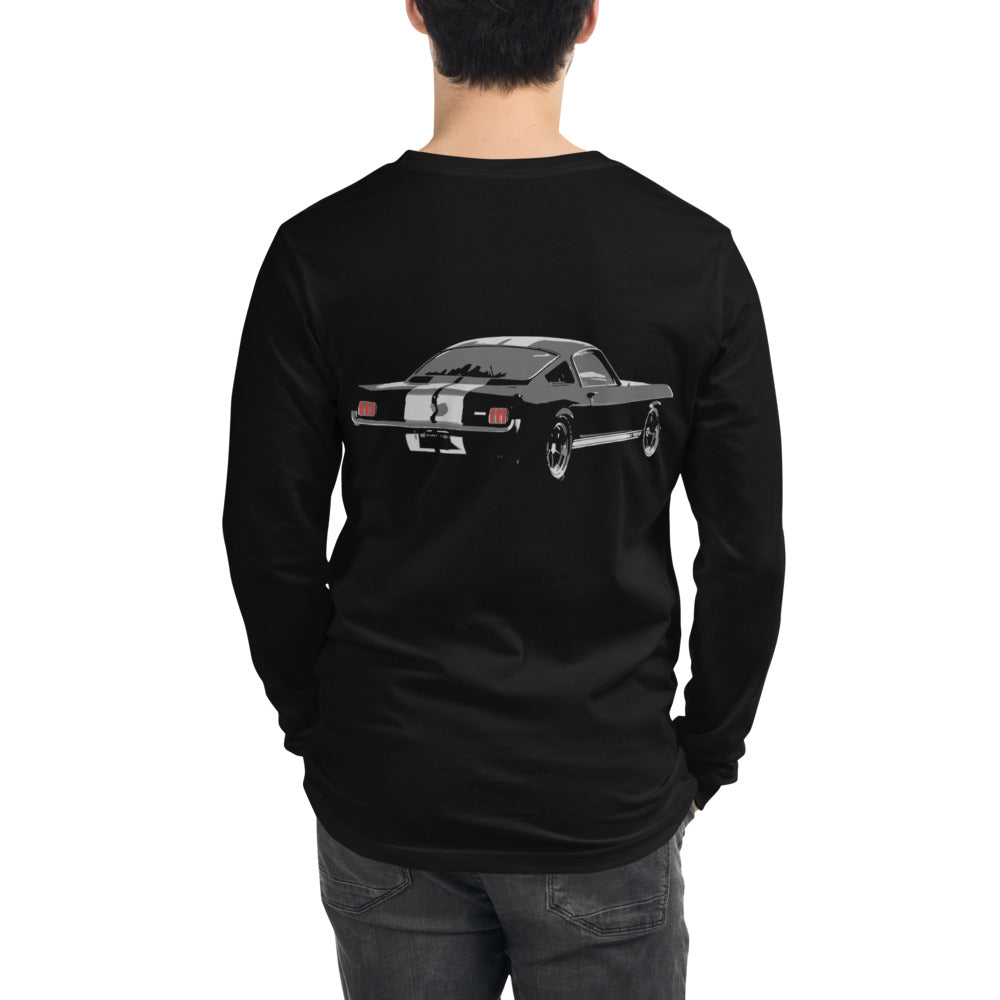 1965 Fastback Ford Mustang Rear Tail Lights Unisex Long Sleeve Tee