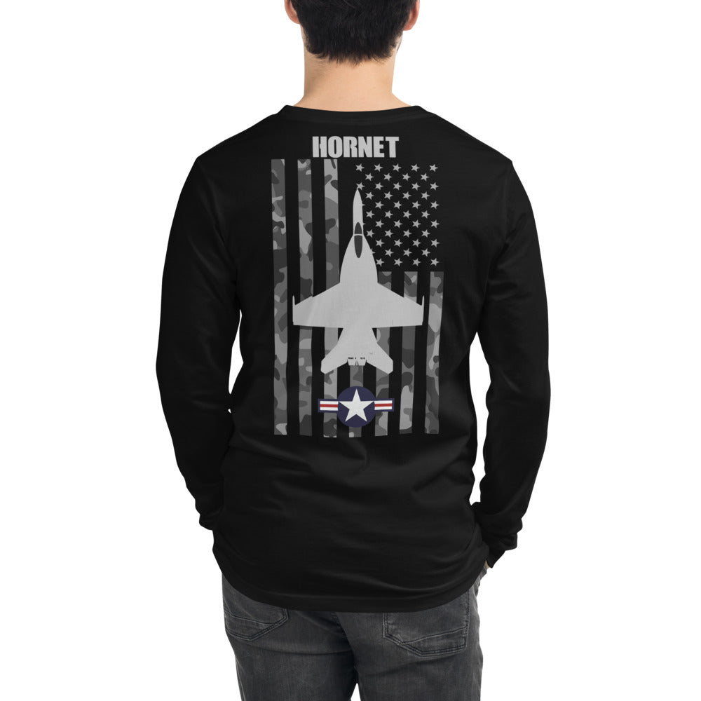 F/A-18E Super Hornet Military Fighter Jet FA 18 Unisex Long Sleeve Tee