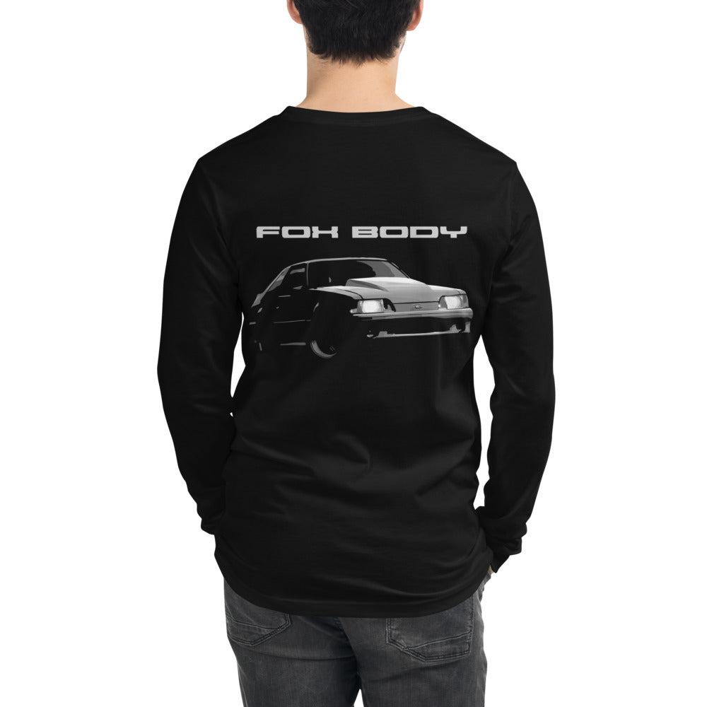 Fox Body Mustang Front Headlights Foxbody Unisex Long Sleeve Tee