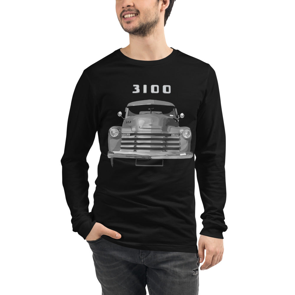 1952 Chevy 3100 Antique Pickup Truck Owner Gift Long Sleeve Tee