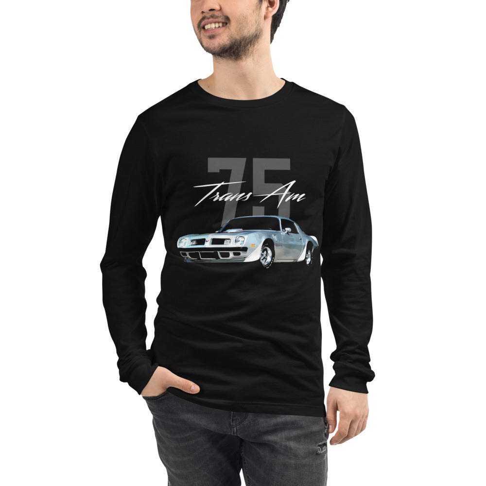 1975 Trans Am HO 455CI Muscle Car Unisex Long Sleeve Tee