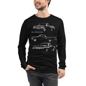 1960 Chevy El Camino Collector Car Owner Gift Unisex Long Sleeve Tee