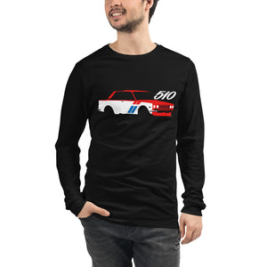 Datsun 510 Japanese Vintage Racing JDM Custom Design Unisex Long Sleeve Tee