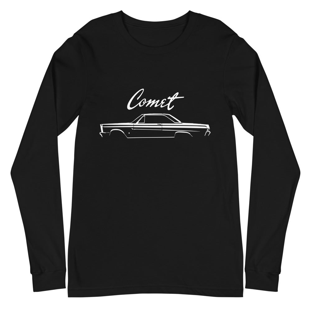 1965 Mercury Comet Cyclone Antique Classic Car Automotive Nostalgia Long Sleeve Tee