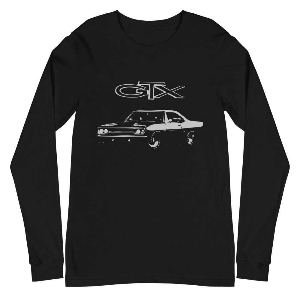 1970 GTX American Muscle Car Classic Cars Collector Gift Automotive Nostalgia Long Sleeve Tee