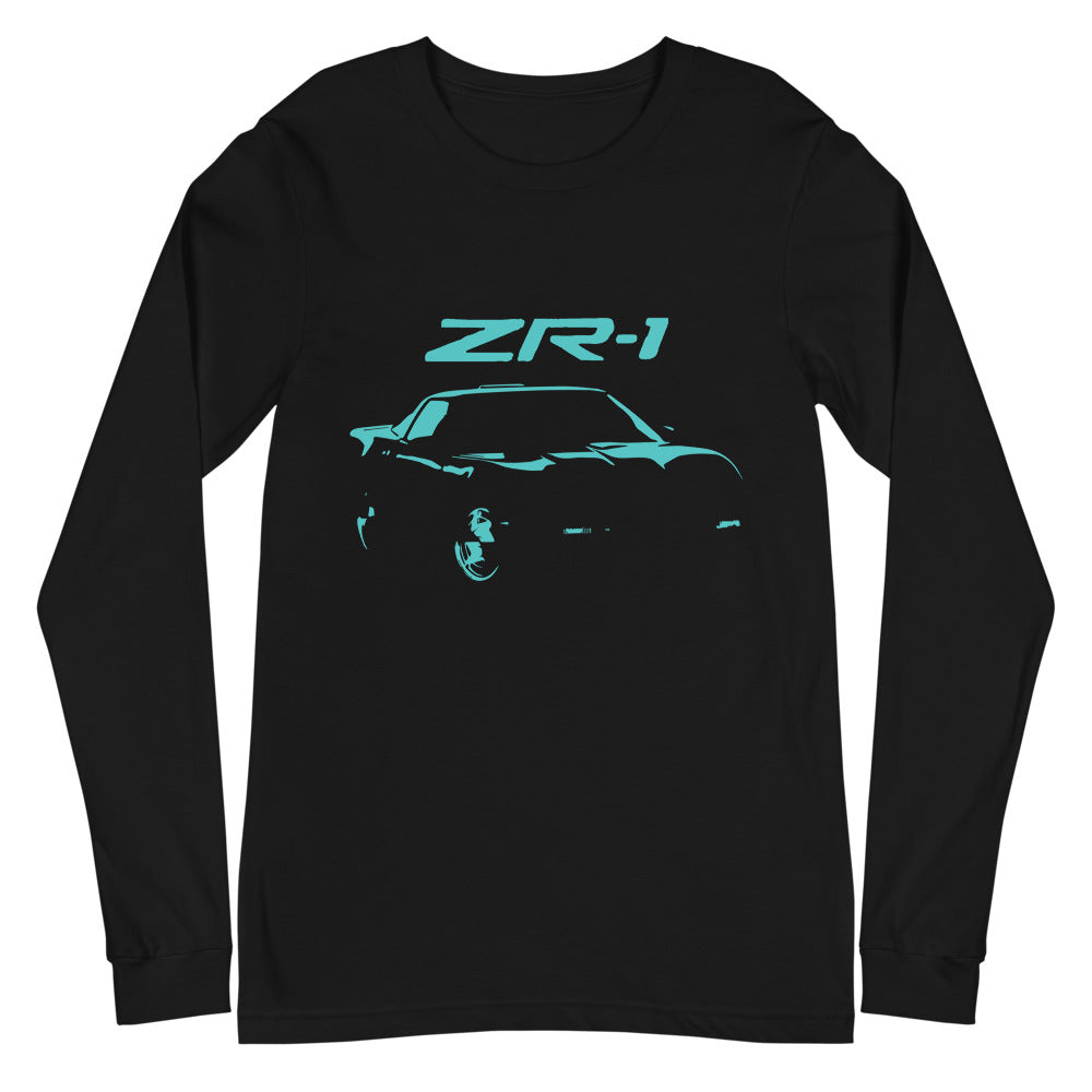 1990 Corvette C4 ZR-1 Miami Nights Edition Custom Vette ZR1 Car Club Long Sleeve Tee