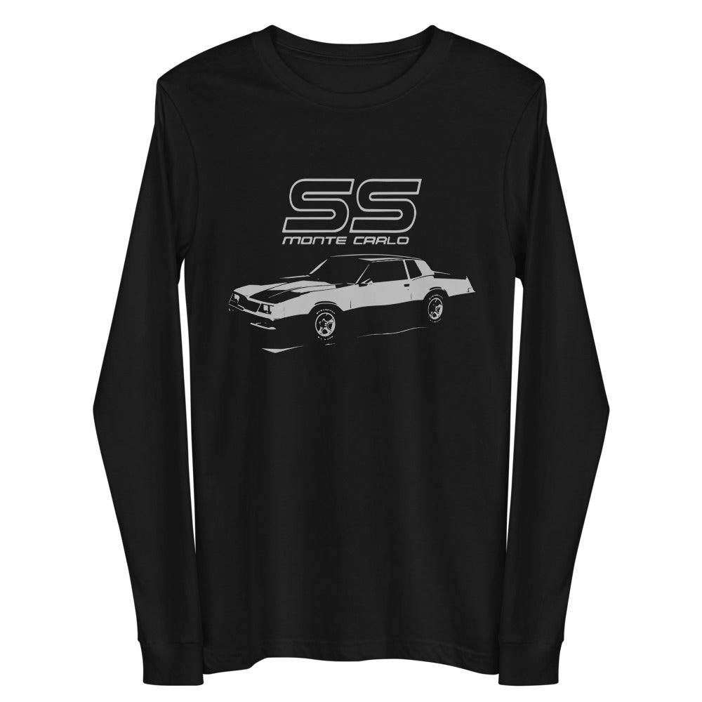 1986 Monte Carlo SS Owner Gift for Chevy Classic Cars Long Sleeve Tee