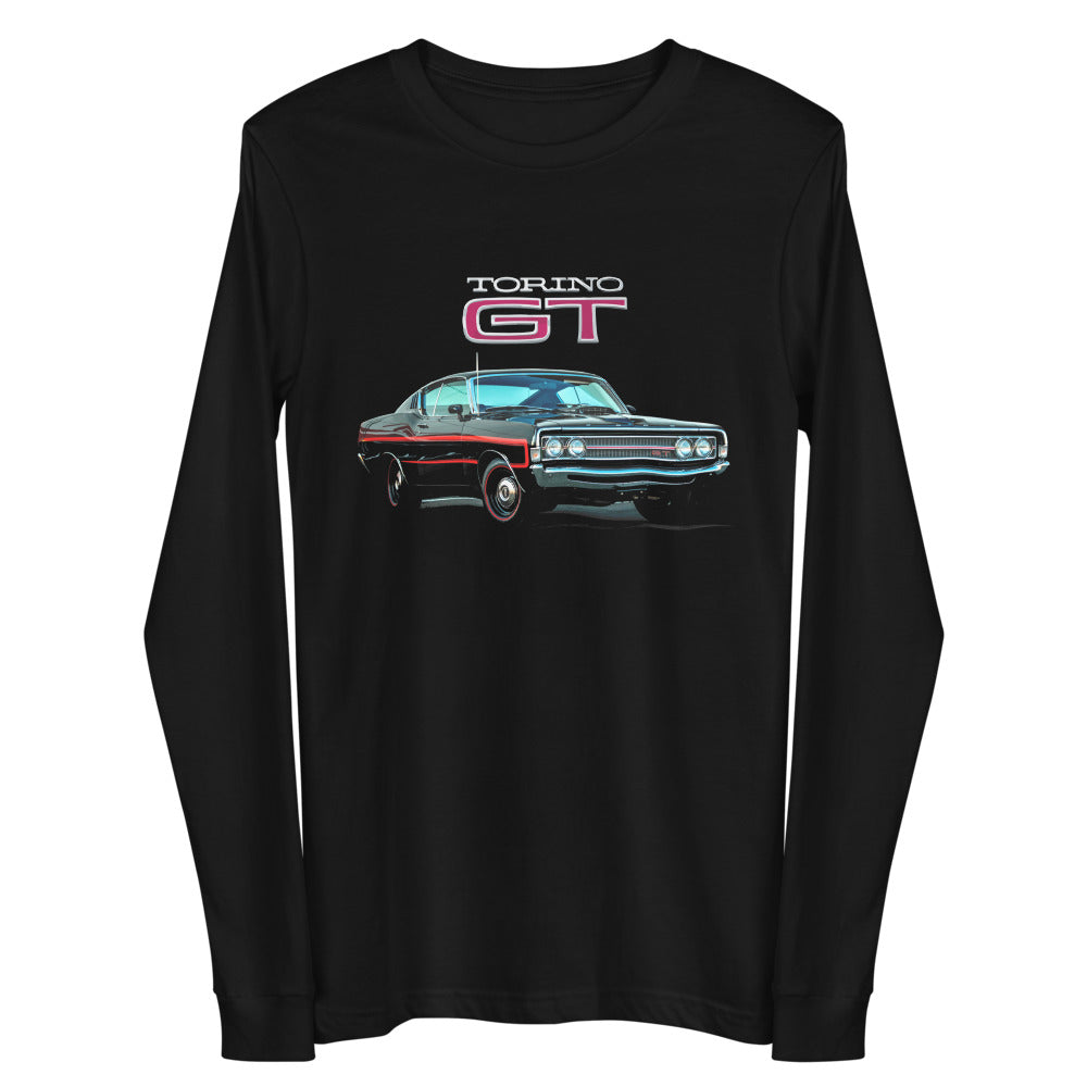 1969 Torino GT Gift for Muscle Cars Enthusiast Custom Long Sleeve Tee
