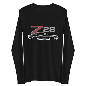 Second Generation Chevy Camaro Z28 Muscle Car Club Custom Long Sleeve Tee