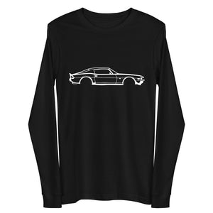Second Generation Chevy Camaro Z28 Line Art Muscle Car Club Custom Long Sleeve Tee