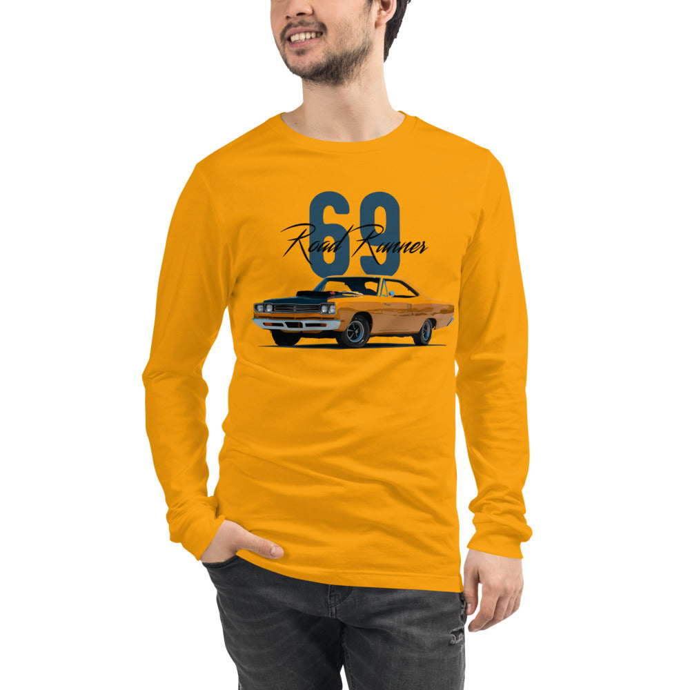 1969 Road Runner Classic Car Collector Cars Unisex Long Sleeve Tee