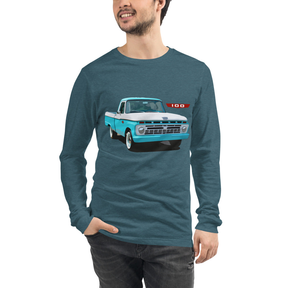 1966 Ford F100 Truck Antique Trucks Unisex Long Sleeve Tee