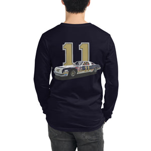 Cale Yarborough #11 Olds Race Car Unisex Long Sleeve Tee