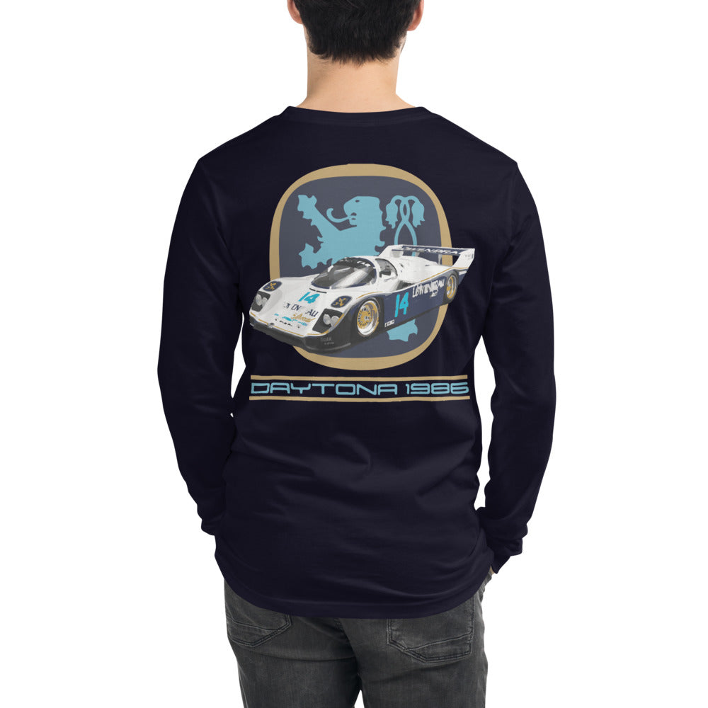 1986 Holbert-Lowenbrau 962 IMSA GTP Racecar Unisex Long Sleeve Tee