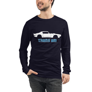 1970 Firebird Trans Am Muscle Car Collector Cars Custom Stencil Art Unisex Long Sleeve Tee