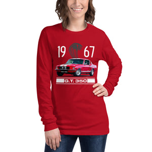 1967 Shelby GT350 Mustang Fastback Collector Car Gift Unisex Long Sleeve Tee