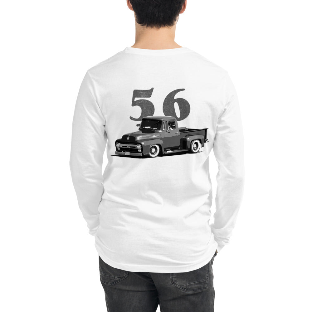1956 Ford F100 Antique Pickup Truck Unisex Long Sleeve Tee