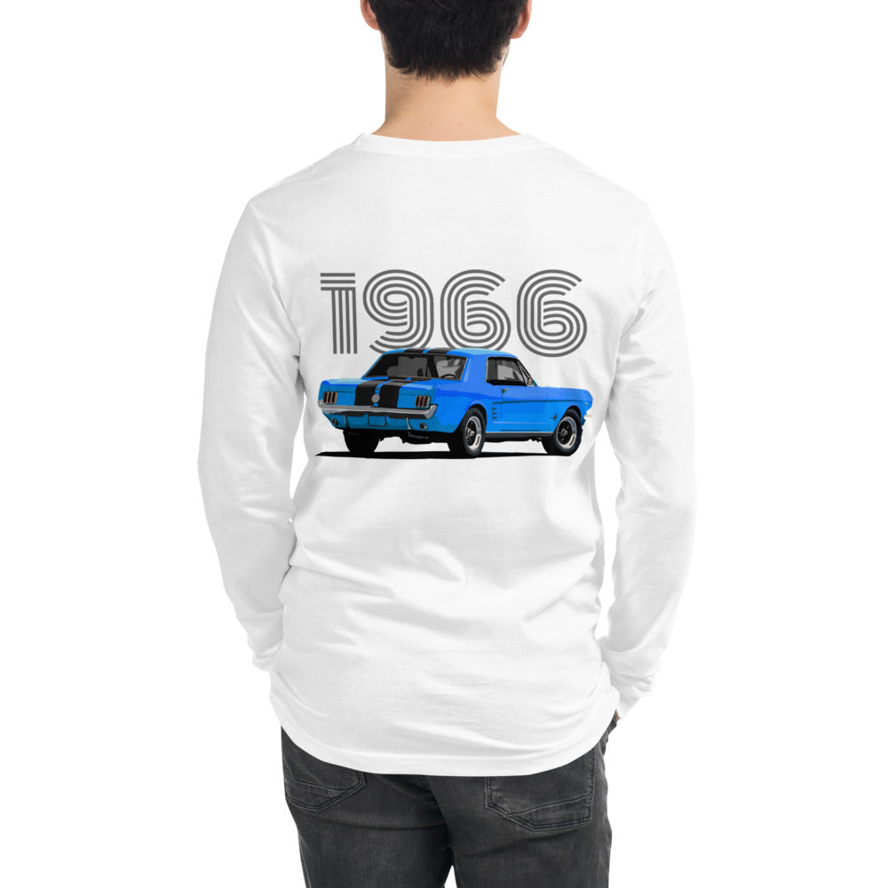 1966 Mustang Classic Car Unisex Long Sleeve Tee