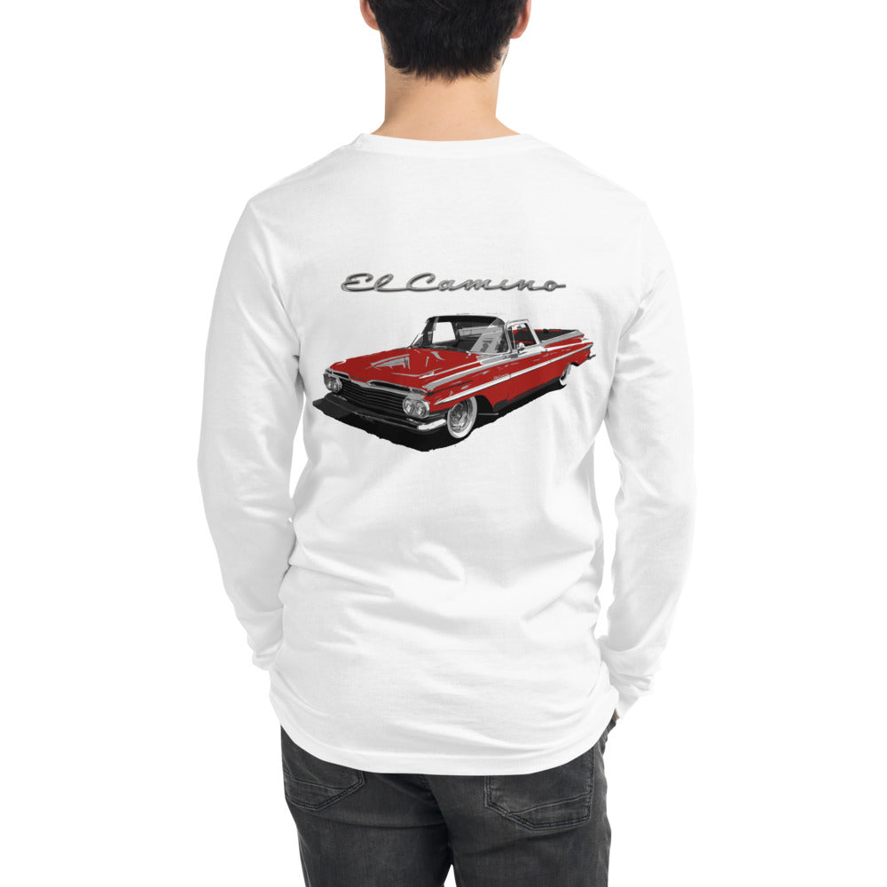 1959 Chevy El Camino Antique Car Unisex Long Sleeve Tee