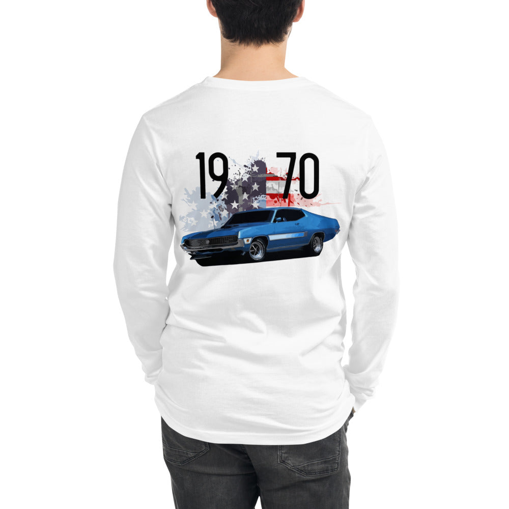 1970 Ford Torino GT Fastback Muscle Car Unisex Long Sleeve Tee