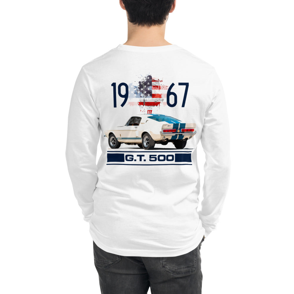 1967 Shelby GT500 Mustang Fastback Collector Car Gift Unisex Long Sleeve Tee
