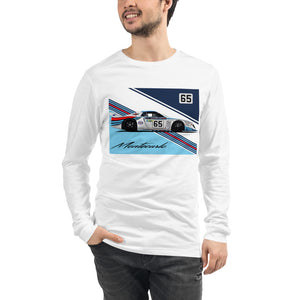 Lancia Beta Montecarlo Turbo Vintage Race Car Unisex Long Sleeve Tee