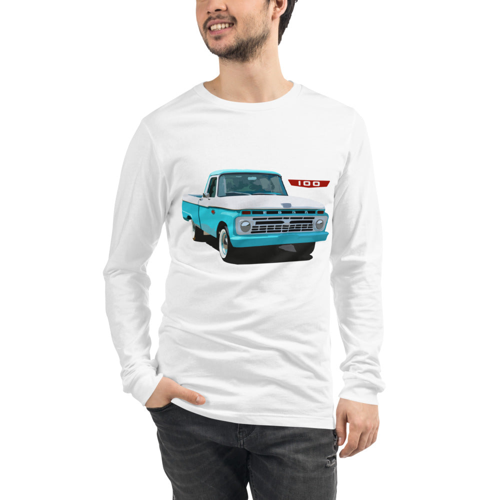 1966 Ford F100 Truck Antique Trucks Unisex Long Sleeve Tee