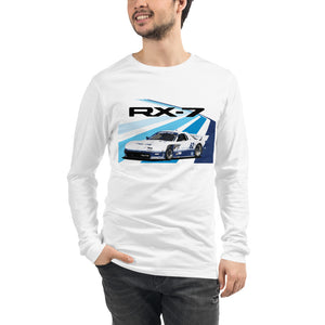 RX-7 IMSA GTO Race Car Rotary RX7 90s JDM Retro Racing Unisex Long Sleeve Tee