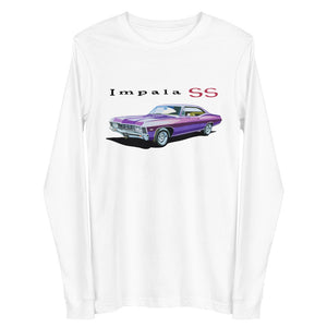 1967 Chevy Impala SS Classic Car Club Custom Retro Unisex Long Sleeve Tee