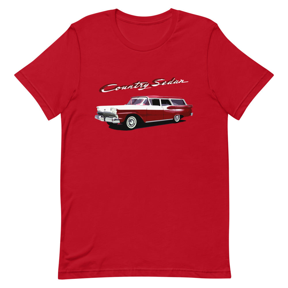 1959 Ford Country Sedan Wagon Short-Sleeve Unisex T-Shirt
