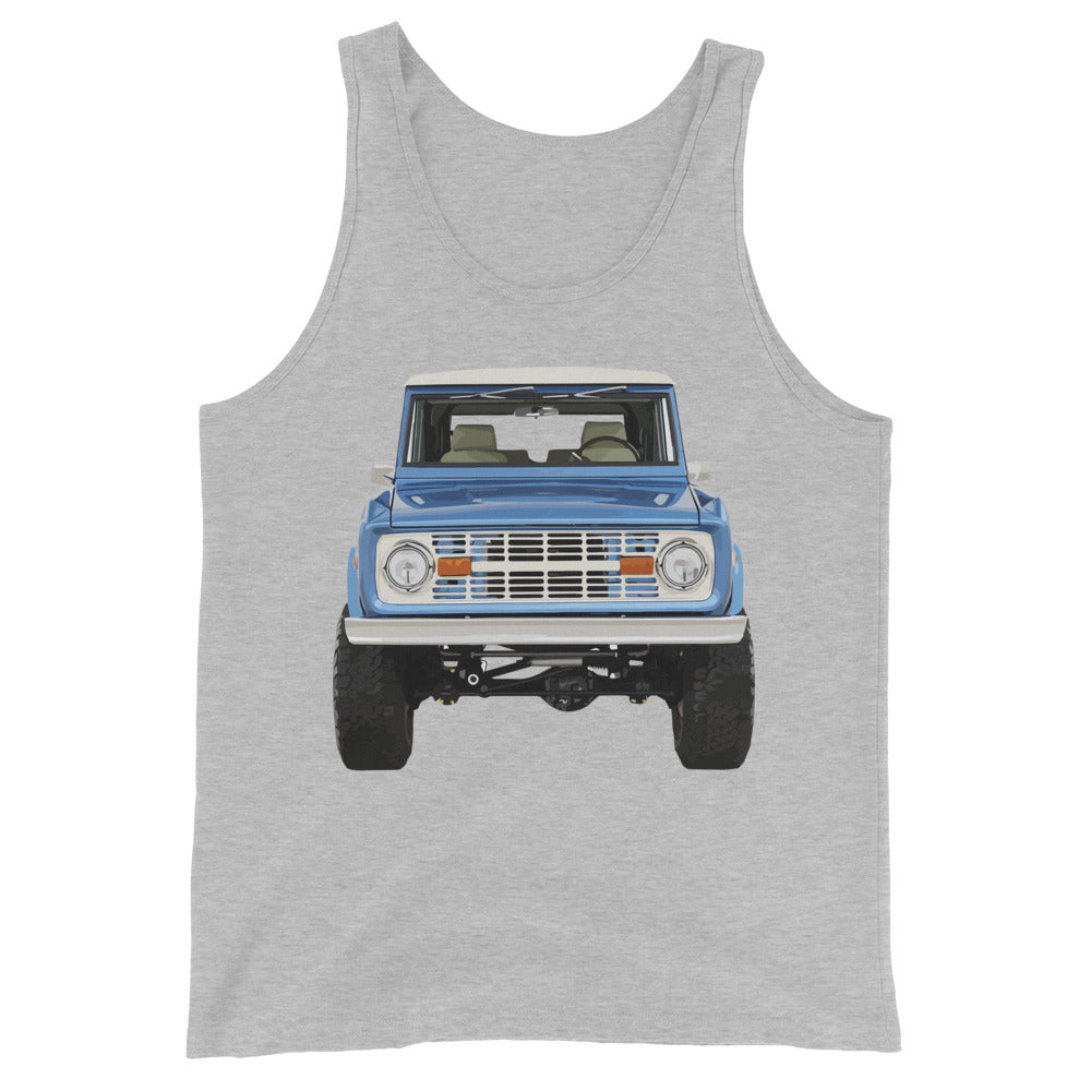 1975 Blue Bronco Truck Unisex Tank Top