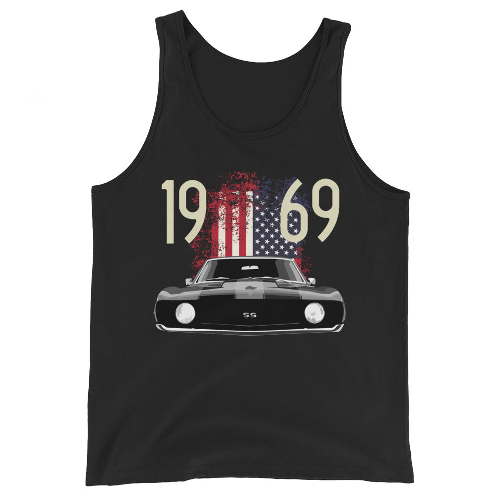 1969 Chevy Camaro SS Super Sport Muscle Car Unisex Tank Top