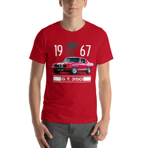 1967 Shelby GT350 Mustang Fastback Collector Car Gift Short-sleeve t-shirt