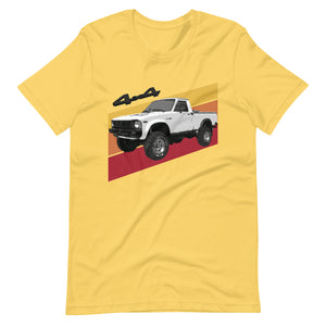 Retro 1980s Yota 4x4 Pickup Truck Short-Sleeve Unisex T-Shirt