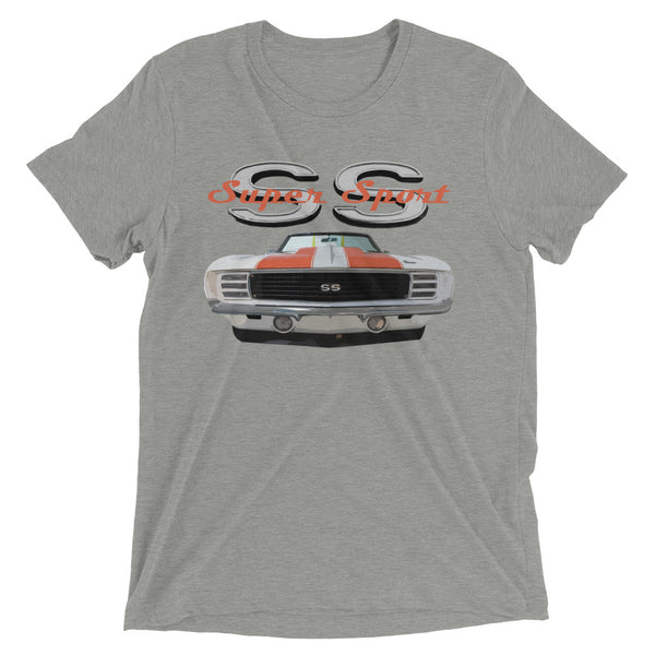 Super Sport Chevy Camaro SS Muscle Car Vintage Feel tri-Blend t-Shirt