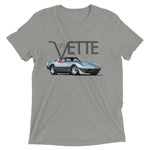 1978 Corvette 25th Silver Anniversary Muscle Car tri-blend Short sleeve t-shirt