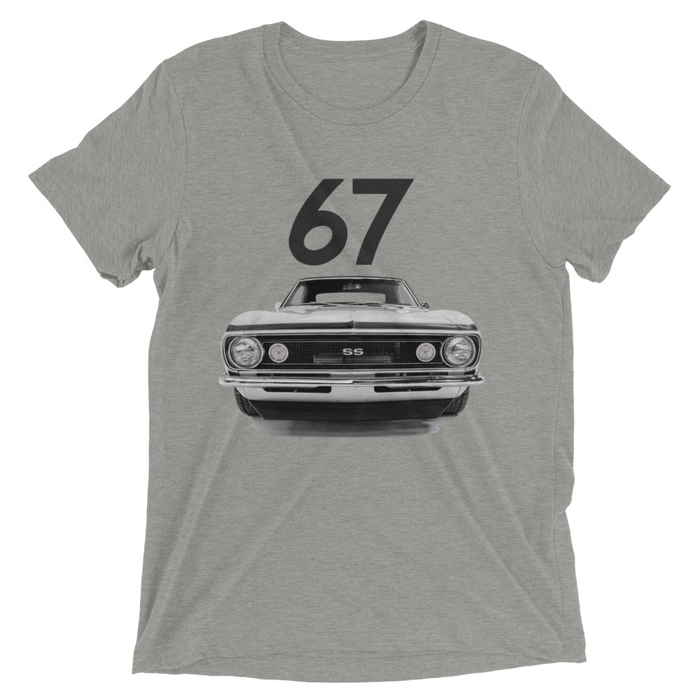 1967 Camaro SS Super Sport Front Grille American Muscle car Owner Gift Hot Rod Drag Racing tri-blend Short sleeve t-shirt