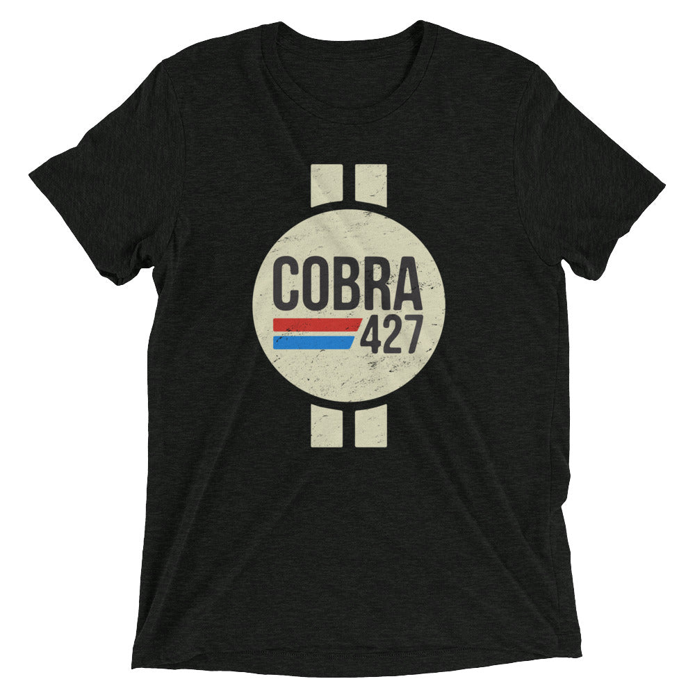 Cobra 427 Muscle Car Retro Logo Short sleeve tri-blend t-shirt