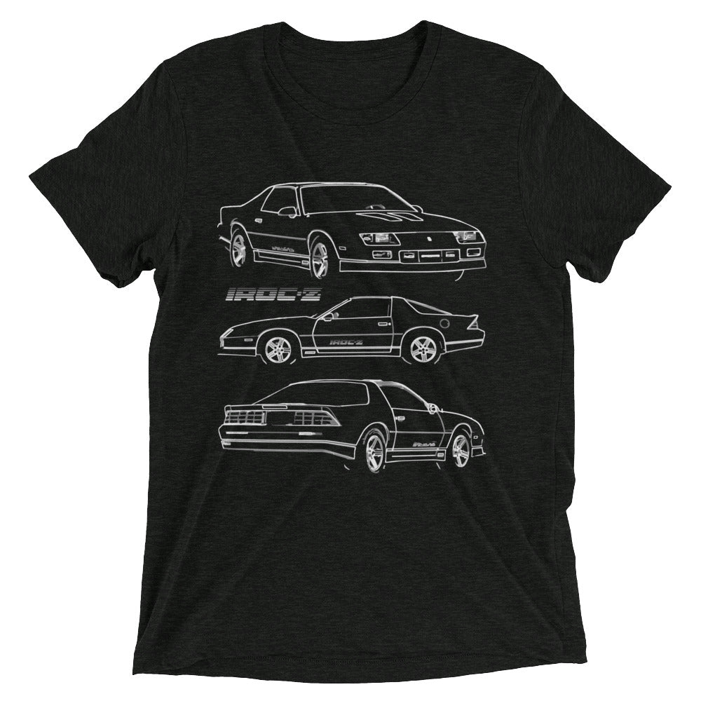 1987 Camaro IROC-Z Owner Gift Custom Outline Art Vintage Feel Tri-blend t-shirt