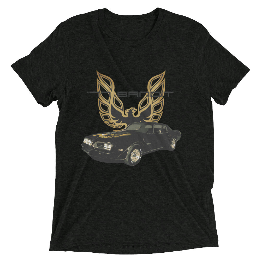 1977 Firebird Trans-AM Smokey and the Bandit Muscle car Hot Rod Collector Cars Short sleeve vintage feel tri-blend t-shirt