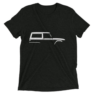 1966 Bronco Silhouette Vintage Truck SUV Off-road 4x4 Adventure Outdoor Trail riding tri-blend t-shirt