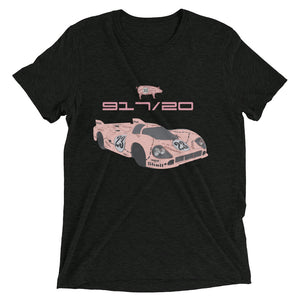 1971 Pink Pig 917/20 Vintage Race Car Vintage style tri-blend Short sleeve t-shirt