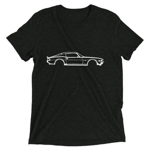 Second Generation Chevy Camaro Z28 Line Art Muscle Car Club Custom Short sleeve tri-blend t-shirt