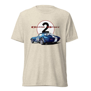1963 Corvette Grand Sport Racer Vintage Race Car Short sleeve tri-blend t-shirt
