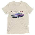 1967 Chevy Impala SS Classic Car Club Custom Retro T-Shirt, front view