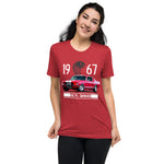 1967 Shelby GT350 Mustang Fastback Collector Car tri-blend Short sleeve t-shirt