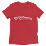 Second Generation Chevy Camaro Z28 Line Art Muscle Car Club Custom Short sleeve tri-blend t-shirt