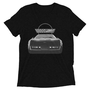 Black Corvette C4 ZR1 ZR-1 Vintage Feel tri-blend Short sleeve t-shirt