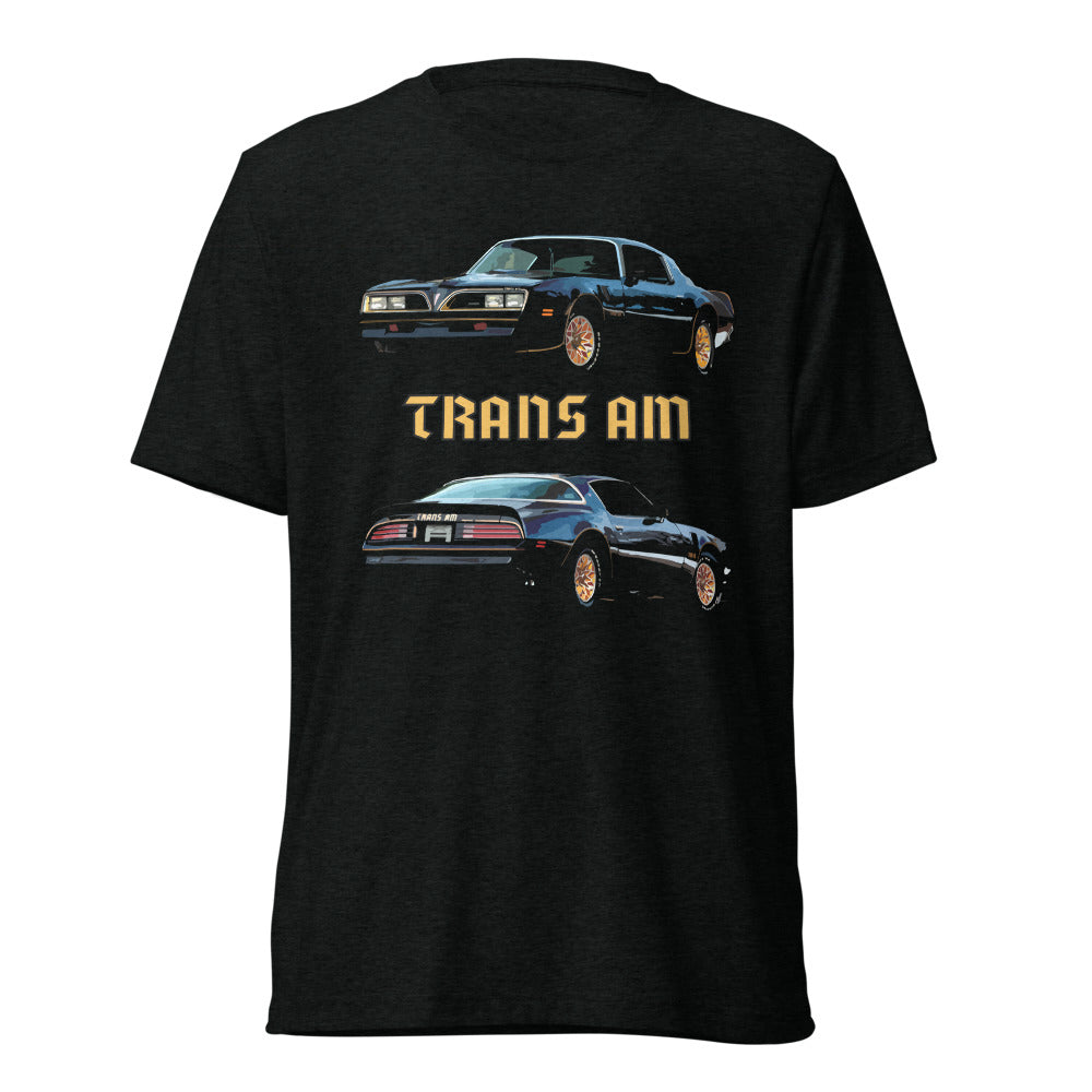 1977 Firebird Trans Am Muscle Car Club Custom vintage style tri-blend Short sleeve t-shirt